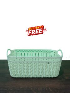 RECT BASKET WITH HANDLE