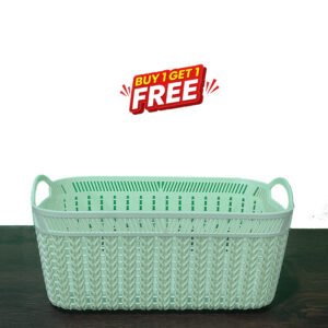 RECT BASKET WITH HANDLE