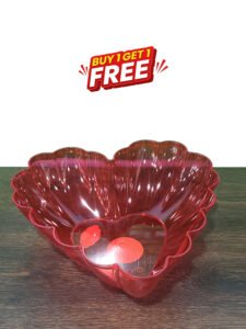 DT Red Heart-Shaped Deep Bowl Red