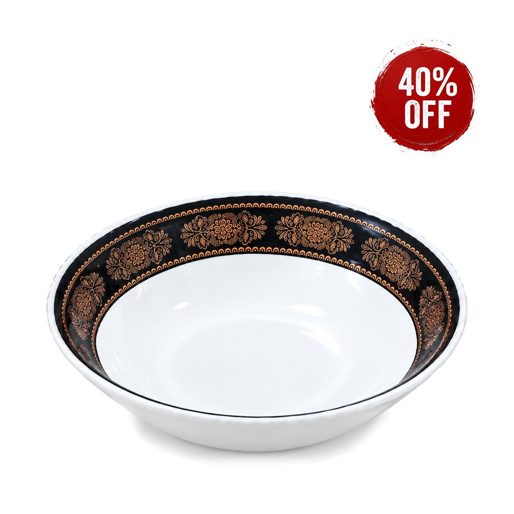 10" Rice Bowl-Black gold