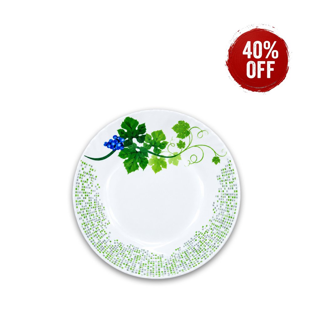 8" Crazy Plate-Snowdrop
